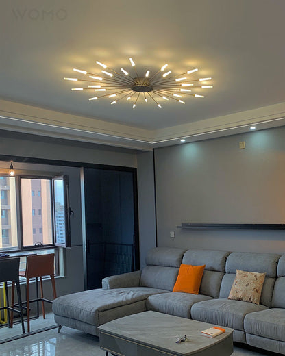 Recessed Ceiling Light with Glowing Star Effect