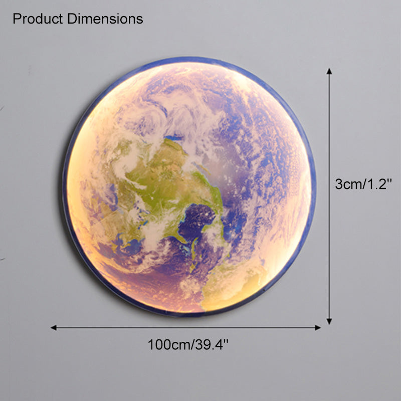 Applique Murale Ronde Terre / Lune