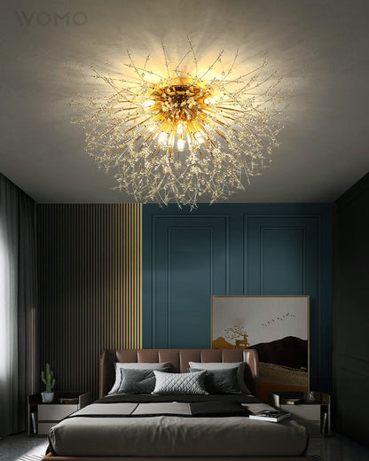 Dandelion Crystal Ceiling Light