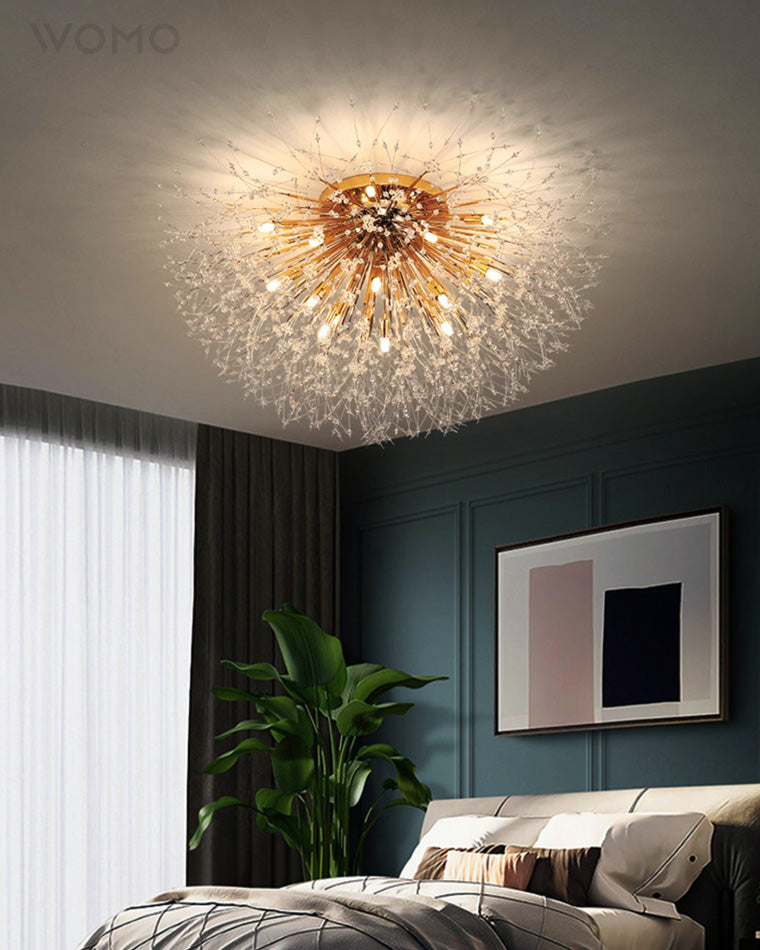 Dandelion Crystal Ceiling Light