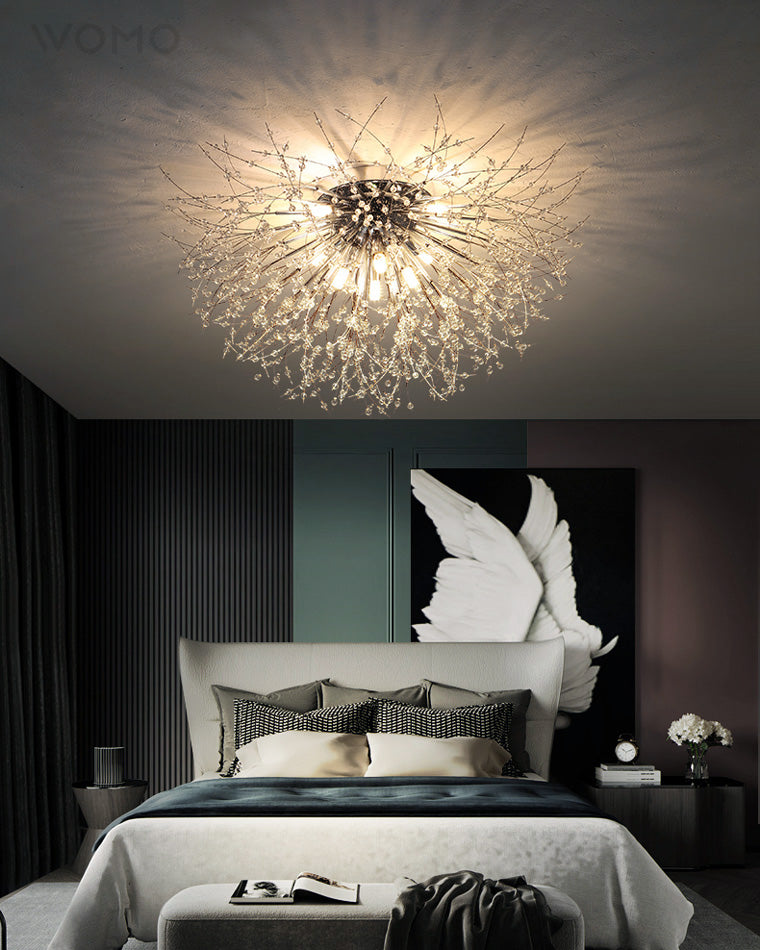Dandelion Crystal Ceiling Light