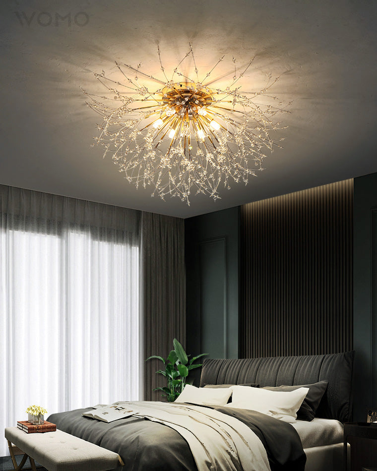 Dandelion Crystal Ceiling Light