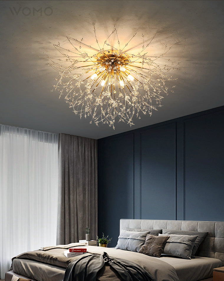 Dandelion Crystal Ceiling Light