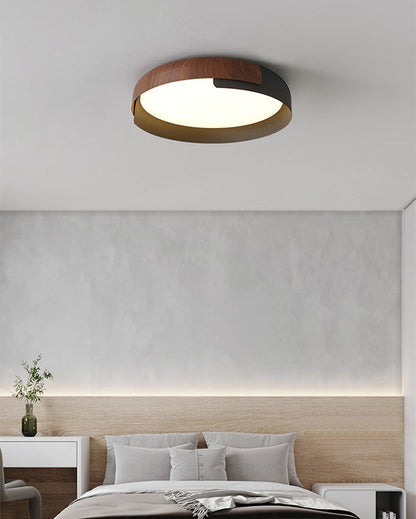 WalnutGlow Ceiling Light