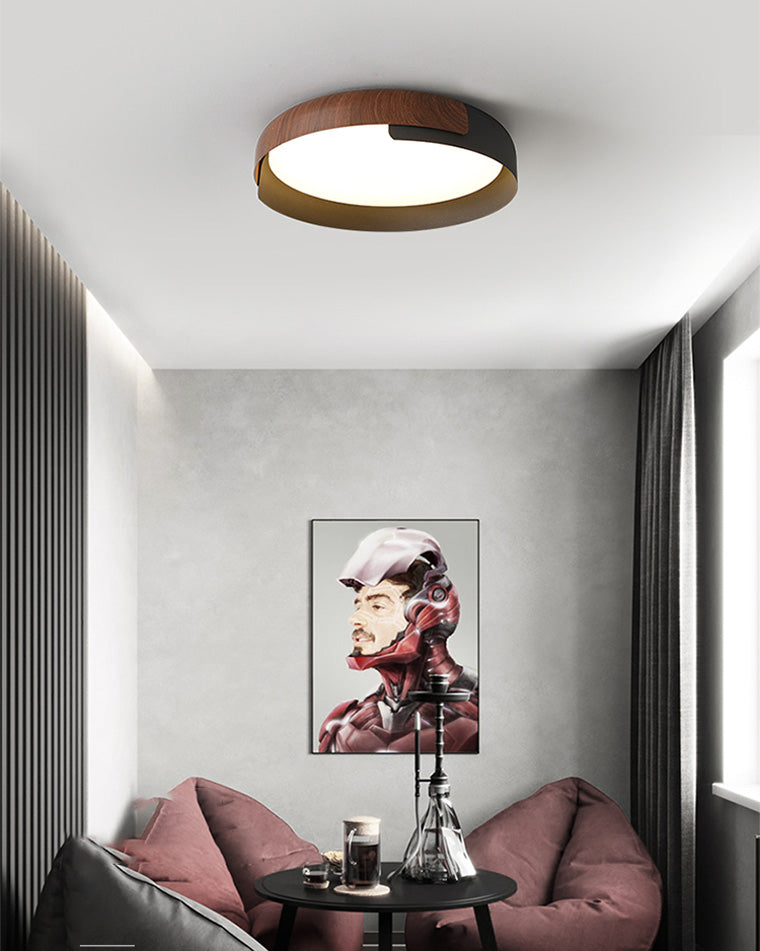 WalnutGlow Ceiling Light