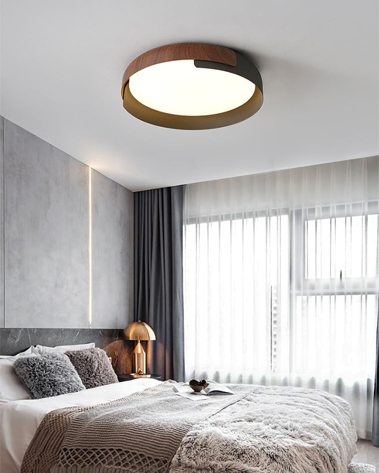 WalnutGlow Ceiling Light