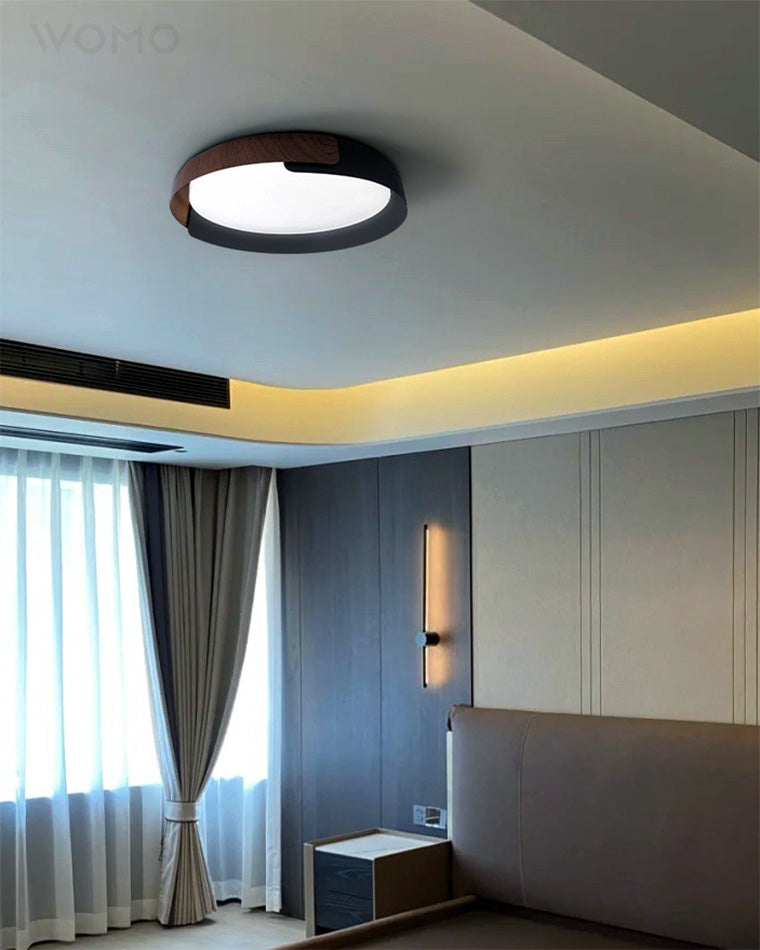WalnutGlow Ceiling Light