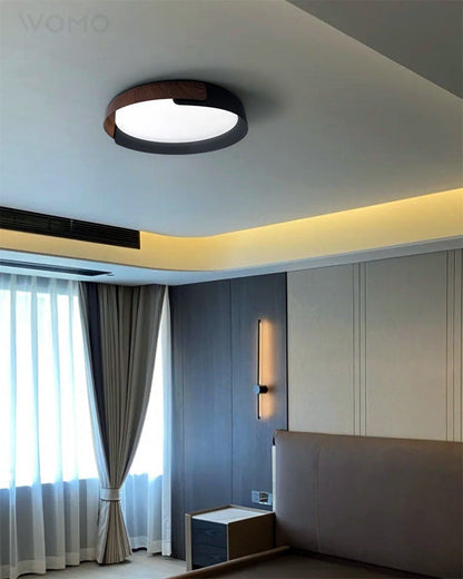 WalnutGlow Ceiling Light
