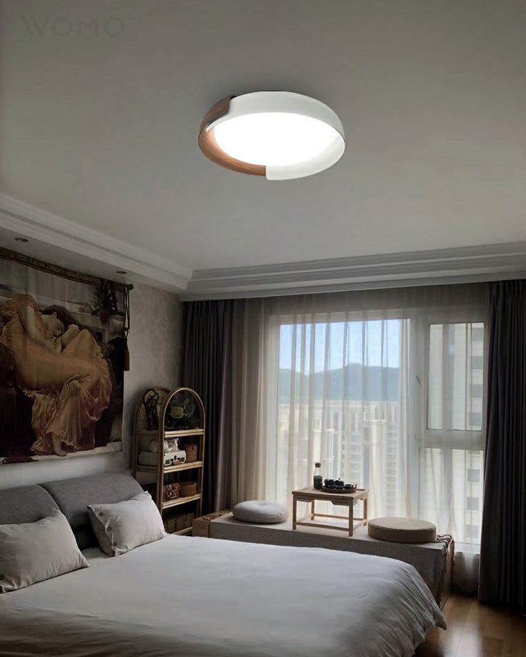 WalnutGlow Ceiling Light