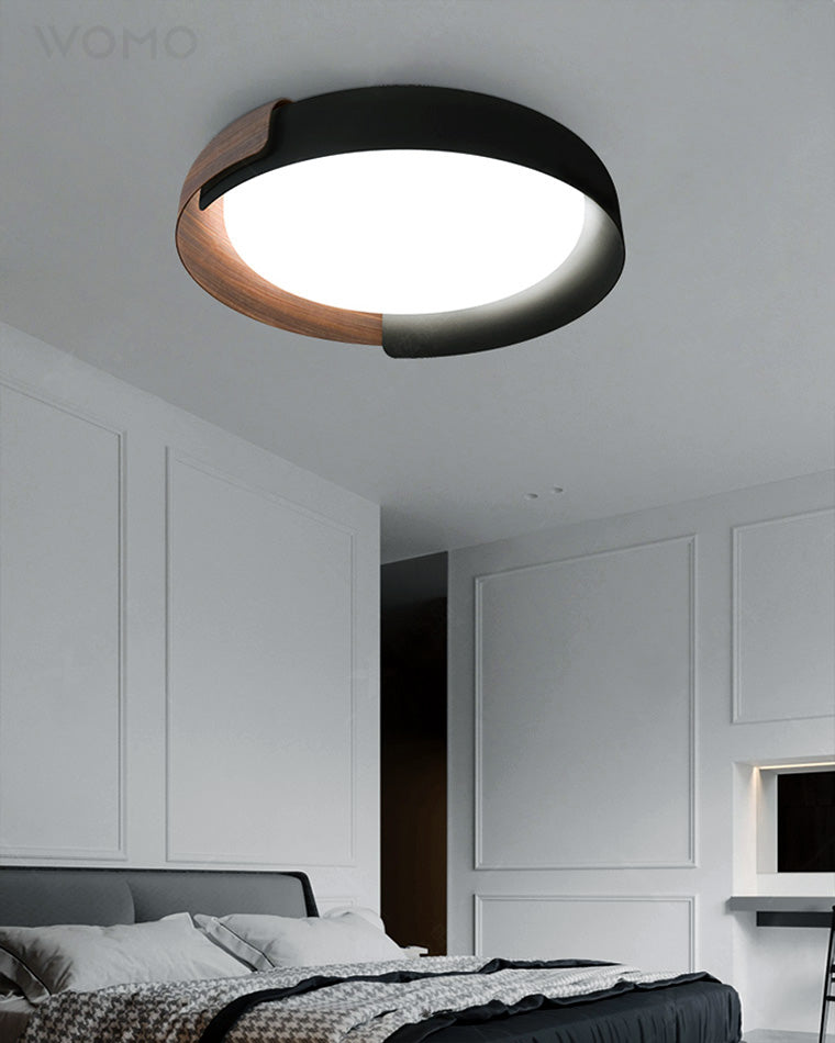 WalnutGlow Ceiling Light