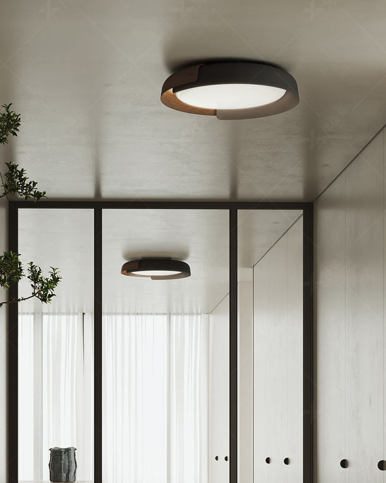 WalnutGlow Ceiling Light