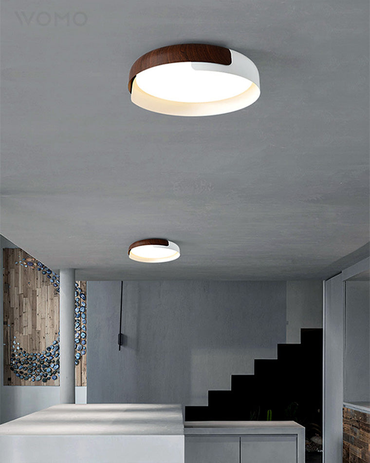 WalnutGlow Ceiling Light