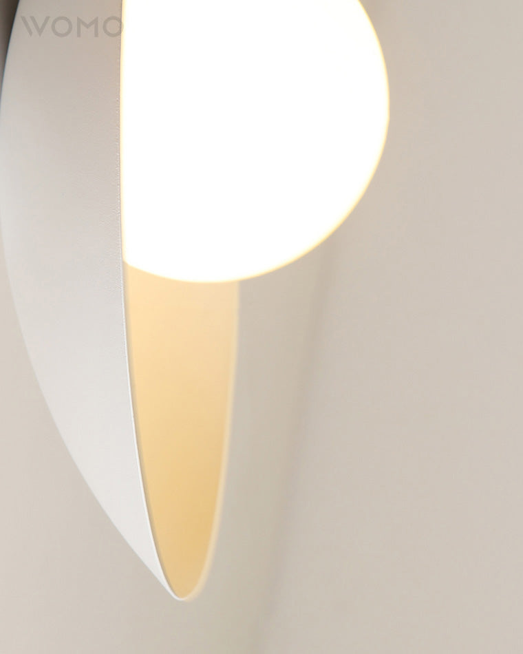 Asymmetrical Frosted Glass Globe Ceiling Light