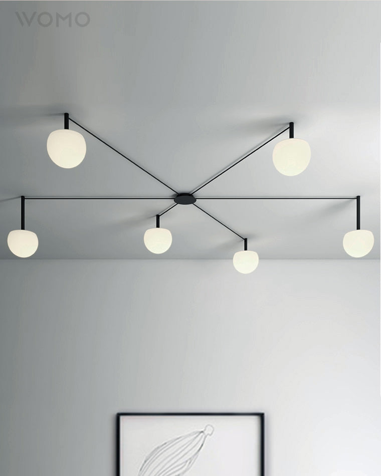 Frosted Glass Globe Ceiling Light