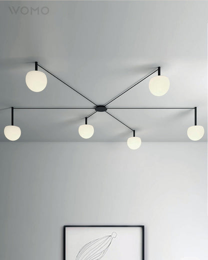 Frosted Glass Globe Ceiling Light