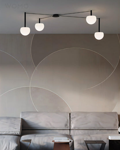 Frosted Glass Globe Ceiling Light