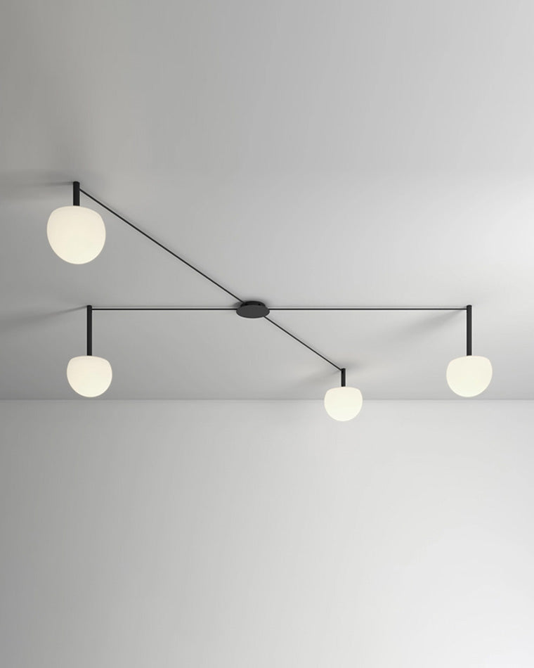 Frosted Glass Globe Ceiling Light