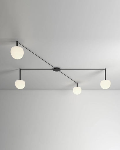 Frosted Glass Globe Ceiling Light