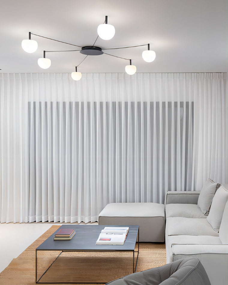 Frosted Glass Globe Ceiling Light