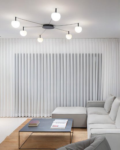 Frosted Glass Globe Ceiling Light
