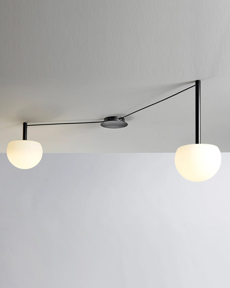 Frosted Glass Globe Ceiling Light