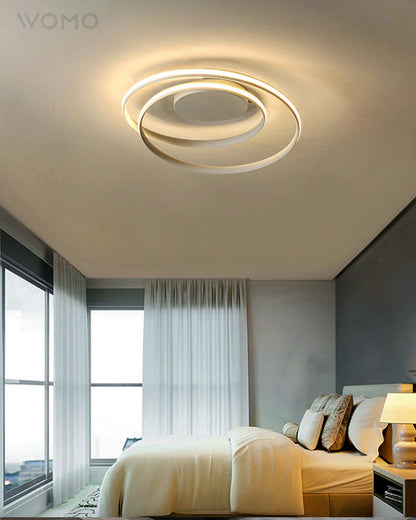 Dimmable LED Spiral Ceiling Light