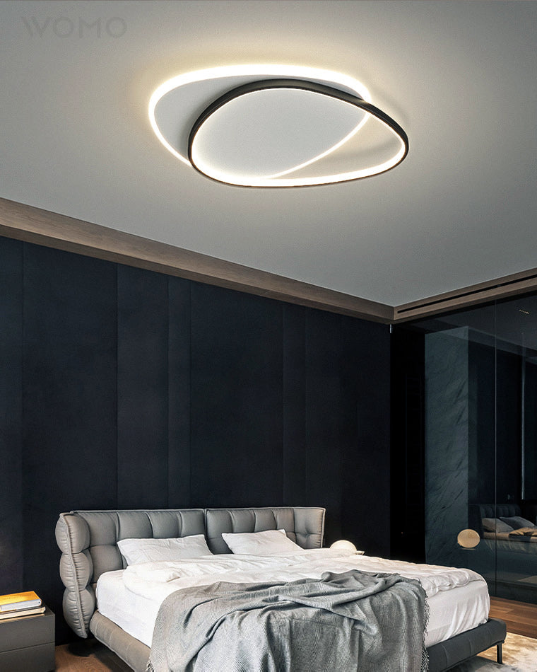 Dimmable Flat Geometric Ceiling Light