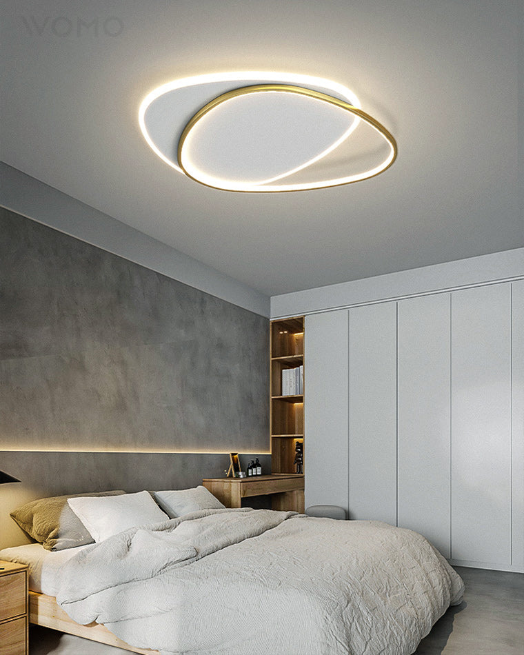 Dimmable Flat Geometric Ceiling Light