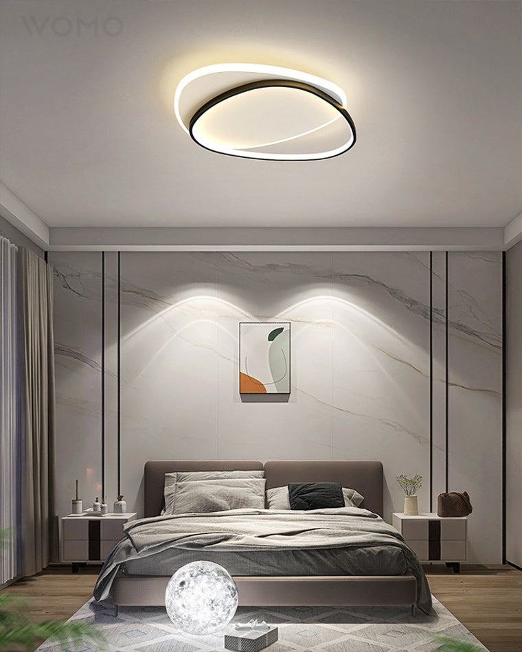 Dimmable Flat Geometric Ceiling Light