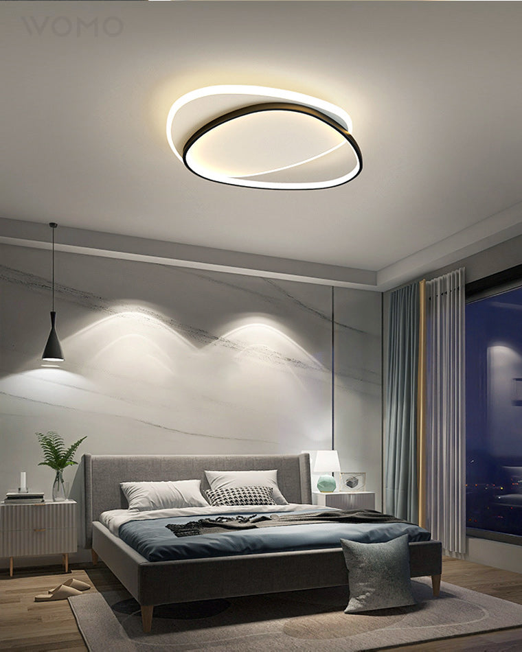 Dimmable Flat Geometric Ceiling Light