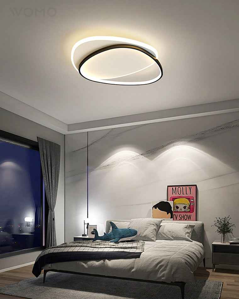 Dimmable Flat Geometric Ceiling Light