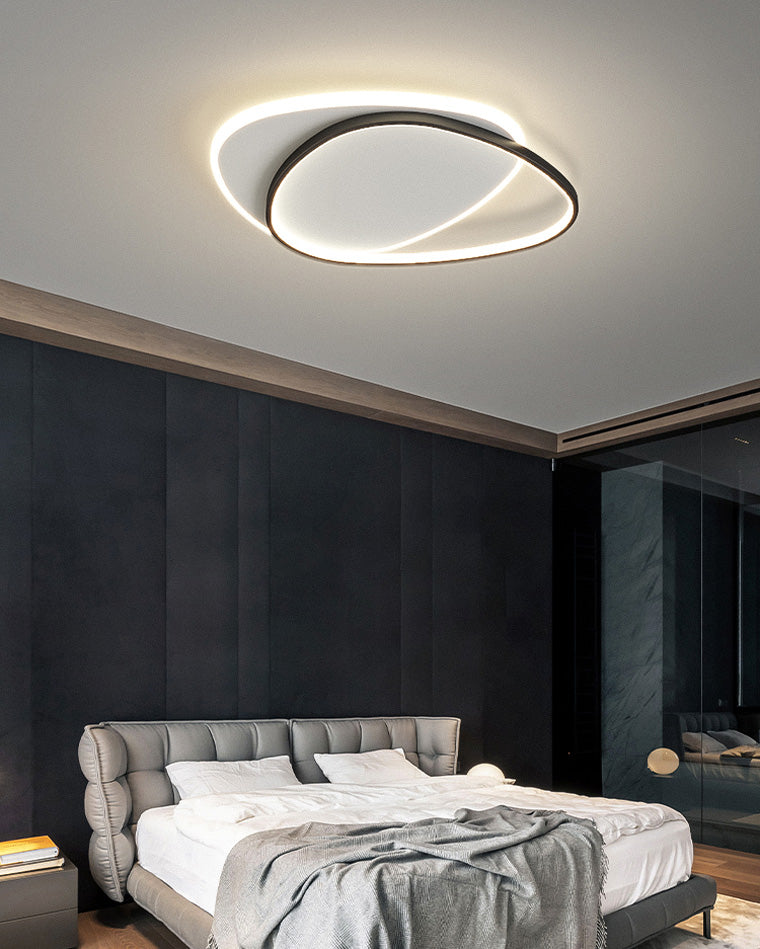 Dimmable Flat Geometric Ceiling Light