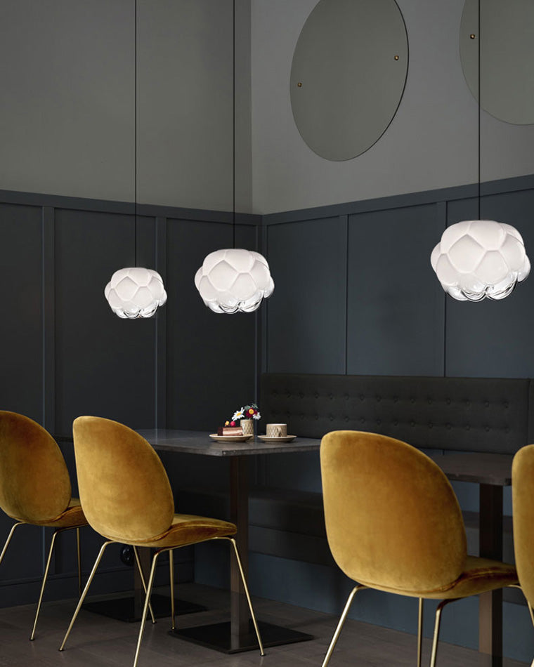 Plafonnier Nuage en Verre Soufflé