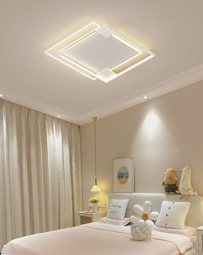 Flat Profile Geometric Recessed Ceiling Light