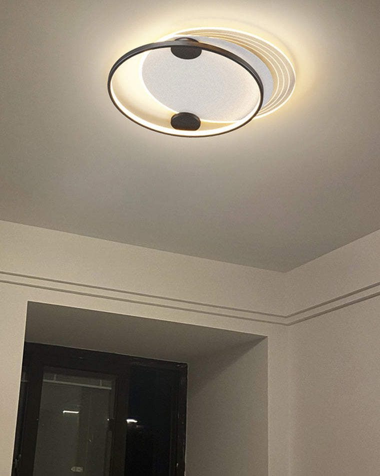 Flat Profile Geometric Recessed Ceiling Light