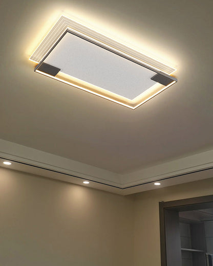 Flat Profile Geometric Recessed Ceiling Light