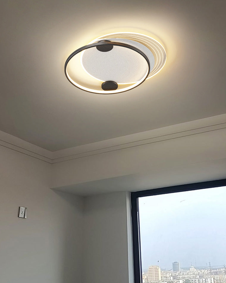 Flat Profile Geometric Recessed Ceiling Light