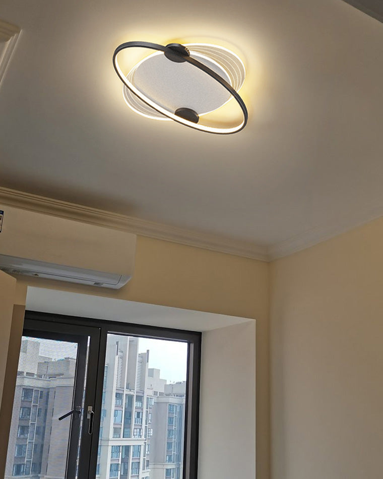 Flat Profile Geometric Recessed Ceiling Light