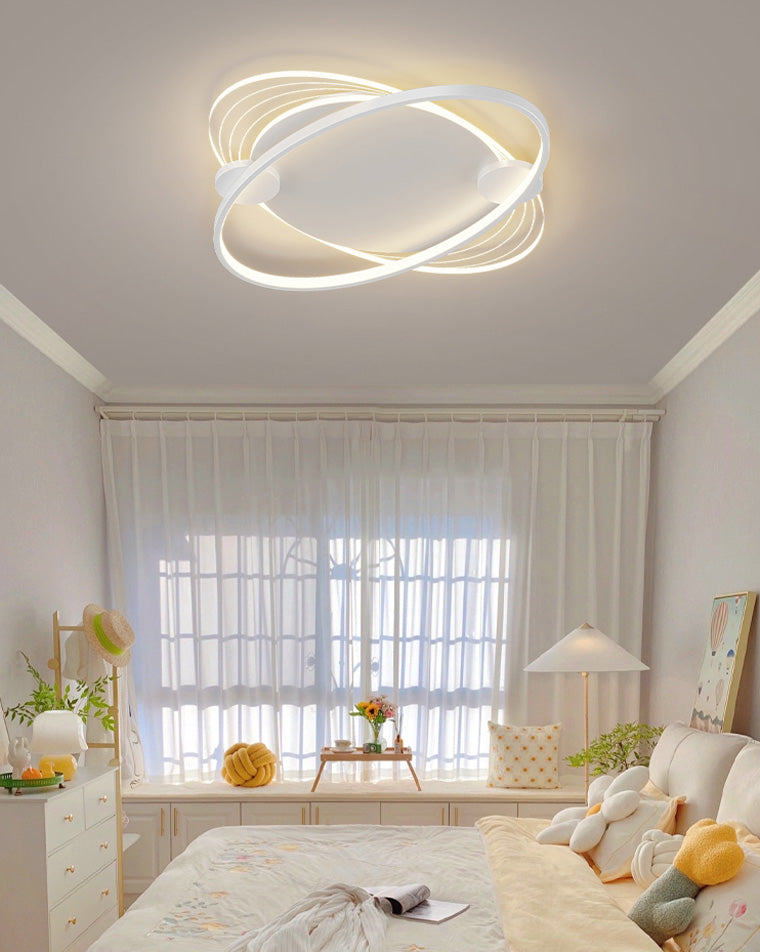 Flat Profile Geometric Recessed Ceiling Light