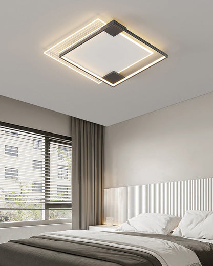 Flat Profile Geometric Recessed Ceiling Light