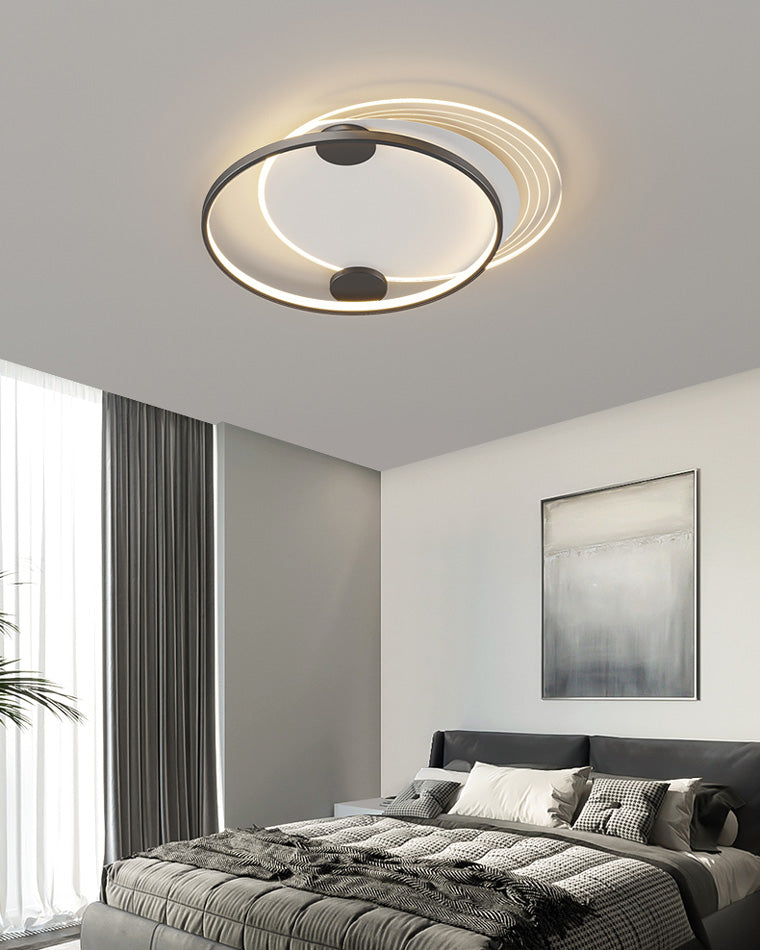 Flat Profile Geometric Recessed Ceiling Light