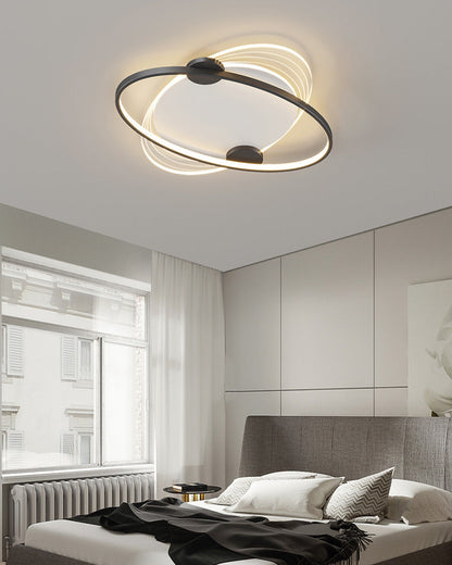 Flat Profile Geometric Recessed Ceiling Light