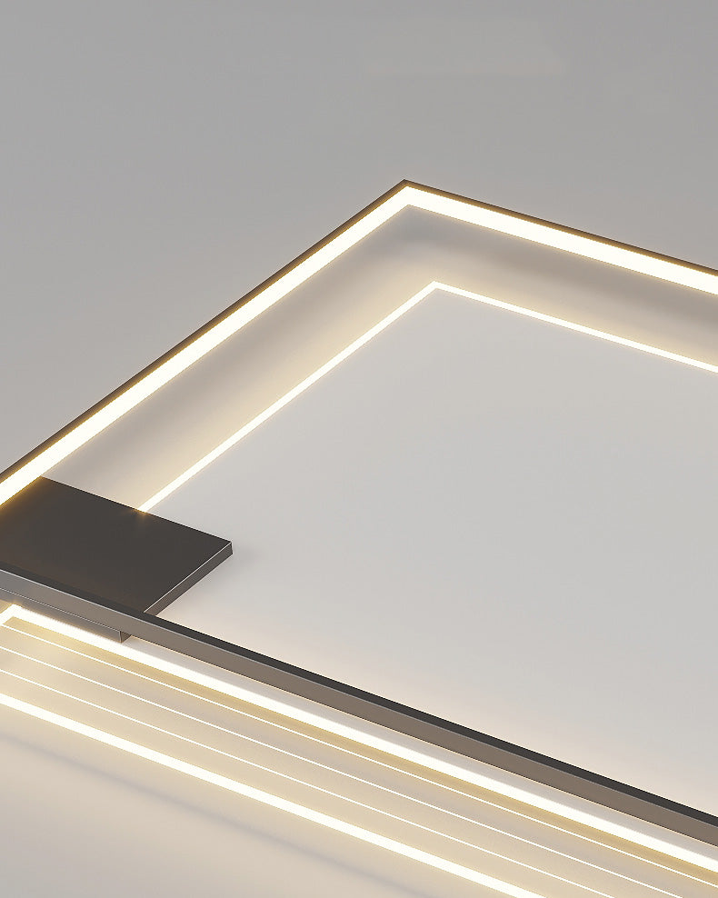 Flat Profile Geometric Recessed Ceiling Light