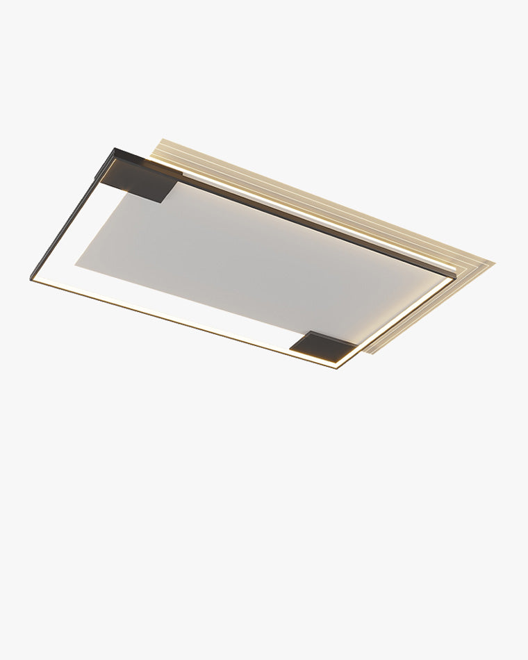Flat Profile Geometric Recessed Ceiling Light