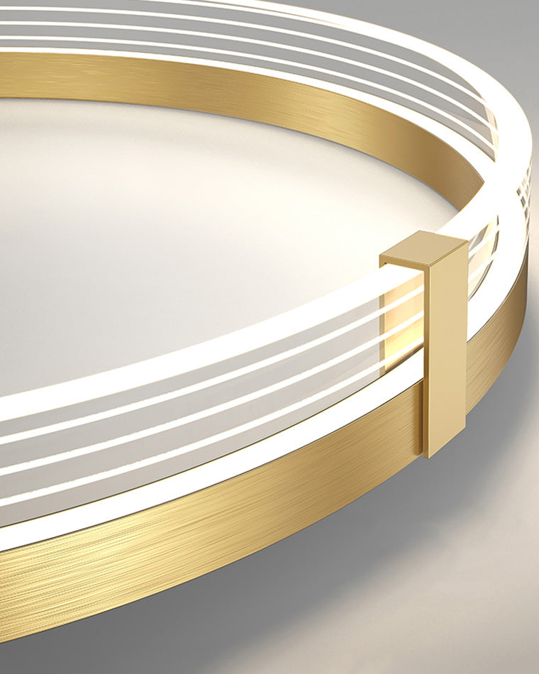 Round LED Ceiling Light Gold or Black Finish