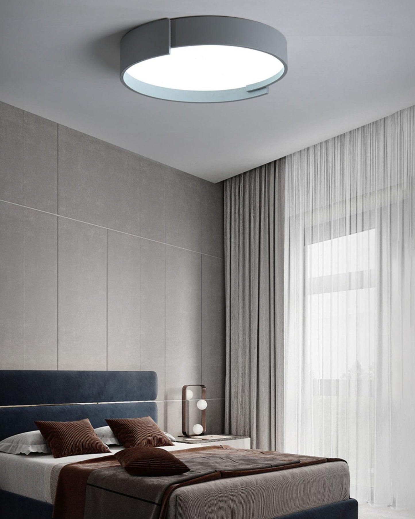 Plafonnier Rond Asymétrique Moderne