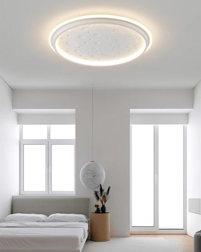 Plafonnier Rond Lune Épurée