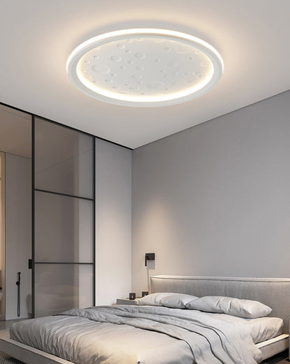 Plafonnier Rond Lune Épurée