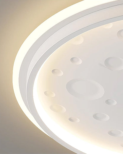 Plafonnier Rond Lune Épurée