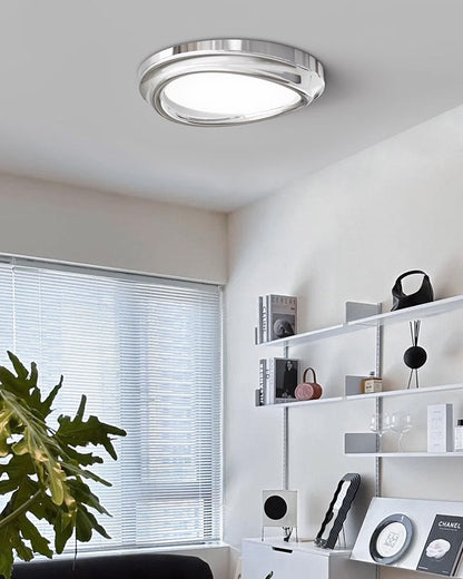 Round Chrome Ceiling Light